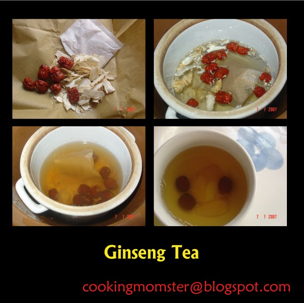 Cooking Momster Corner Ginseng Tea