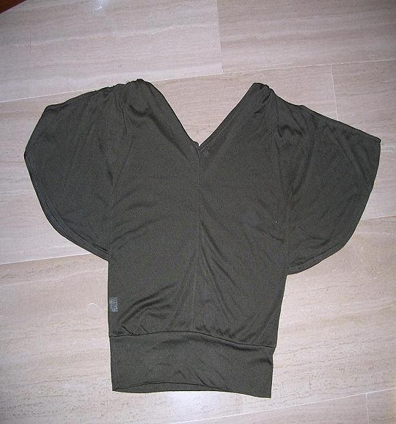 Army Green Cotton Material, stretchable Free Size By Lyn