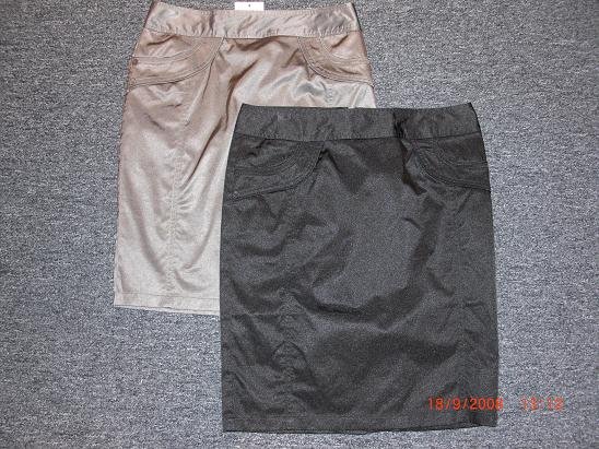 AF 1005 - Satin Slim Skirt , 2 colours