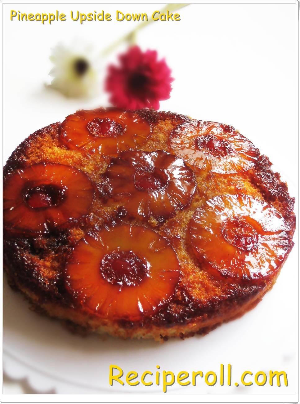 Pineapple Upside Down Cake With Caramel