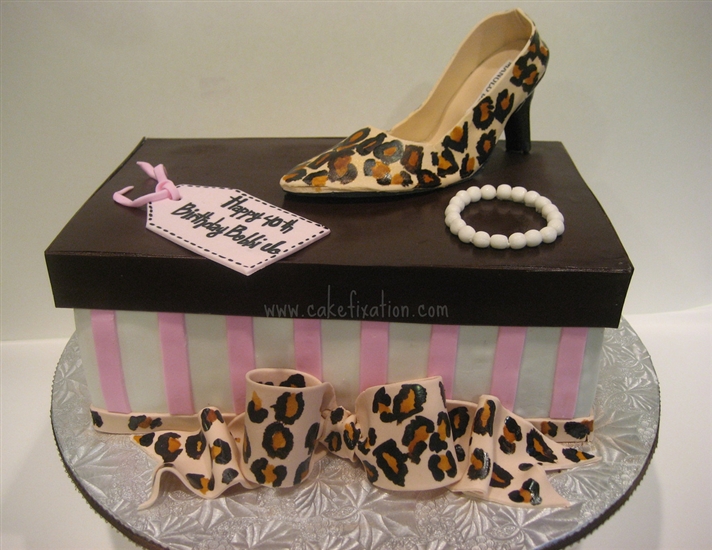 Damask Birthday Cake