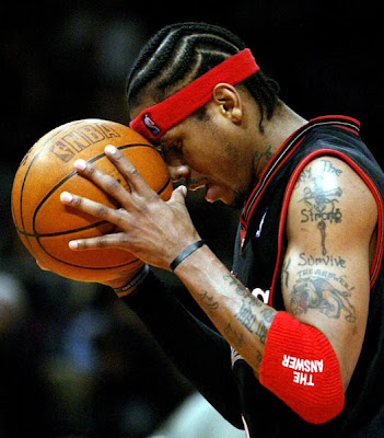 allen iverson tattoos meaning. live life tattoo