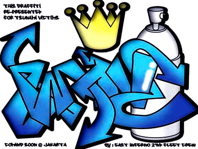 tulisan graffiti