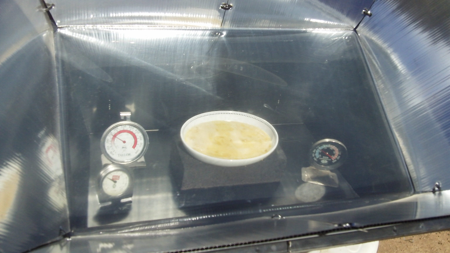 East Valley Life Solar Oven Eggs and Cheese