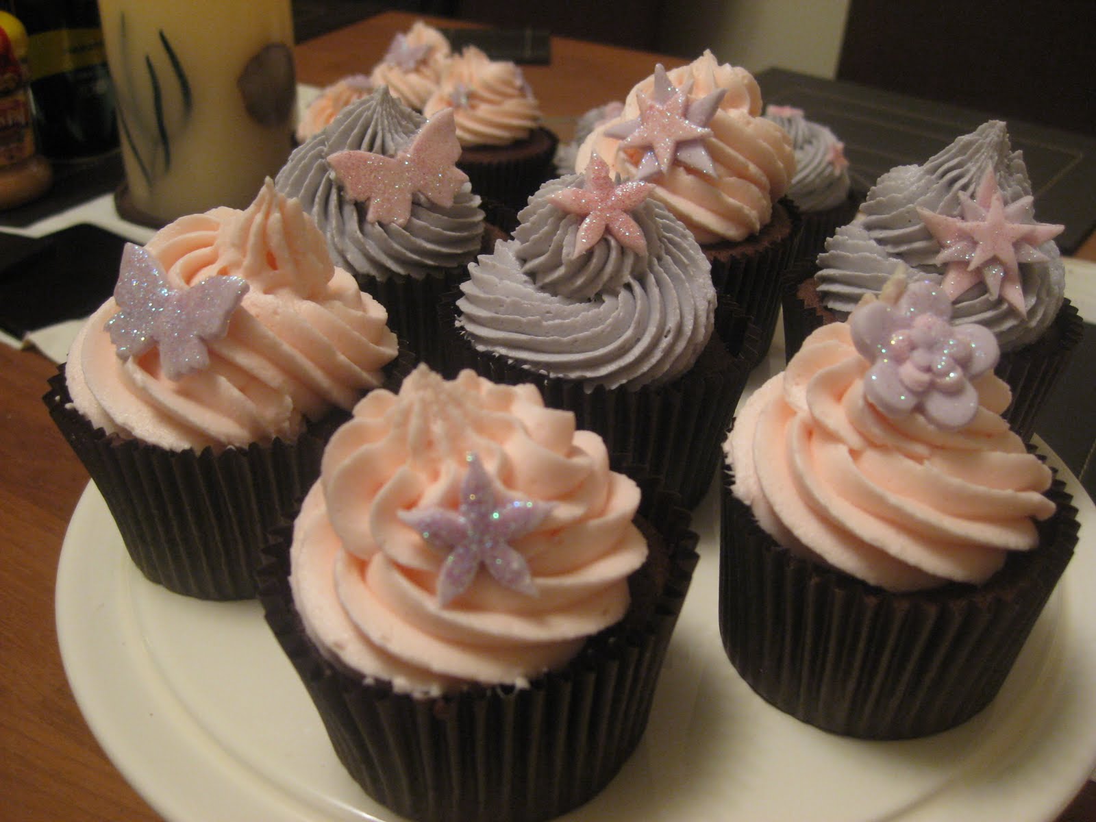 Mrs G's Baking Adventures Pink & Purple Cupcakes