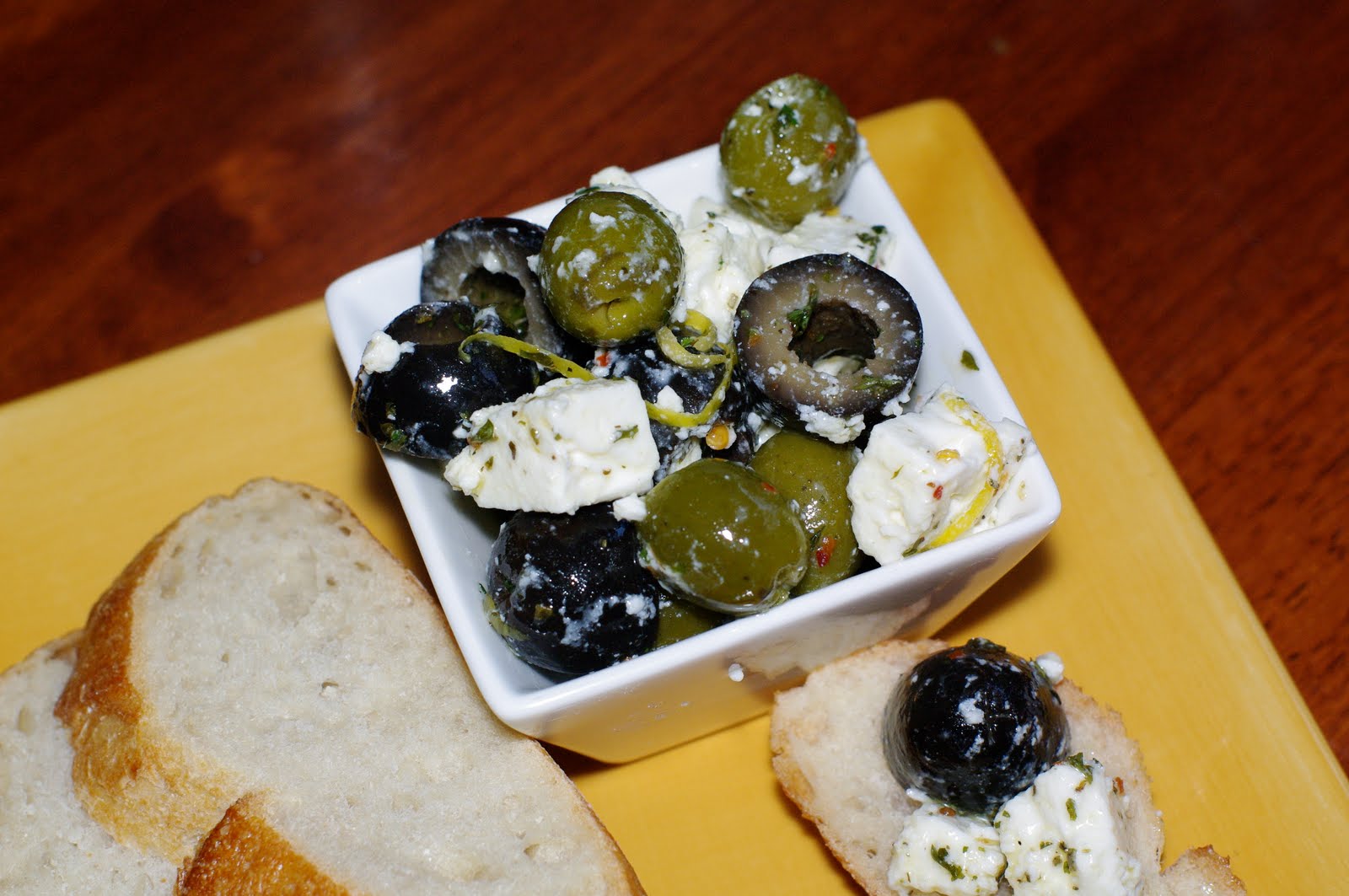 the cookbook proposal Marinated Olives and Feta Cheese