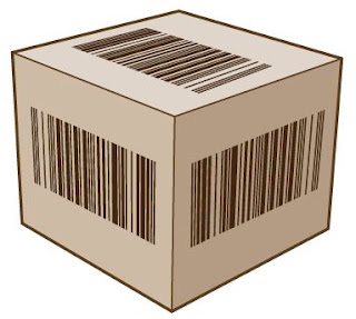 Doos vol met barcodes