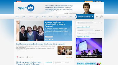 Website van Open VLD