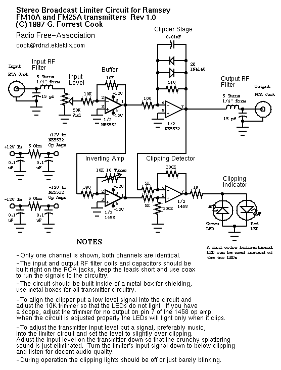 Electro: Skema Rangkaian Audio Limiter Sederhana untuk Broadcast FM