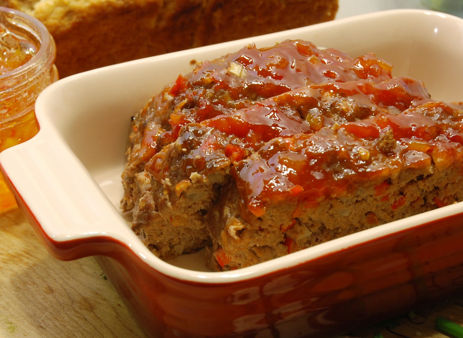 Scrambled Henfruit Sweet Barbecue Meat Loaf