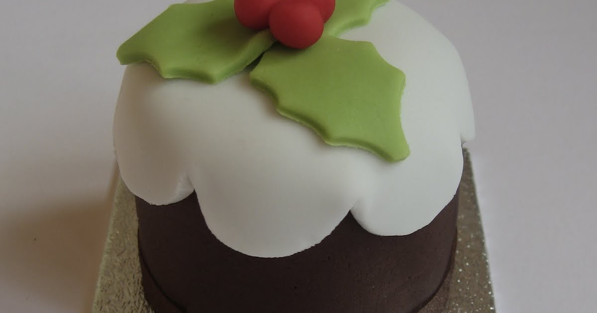 How to make a fondant christmas tree tutorial iced: Mini Christmas Cakes!