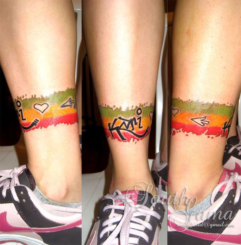 Marcadores: South Gama, tag, tag reggae, tattoo, tatuagem