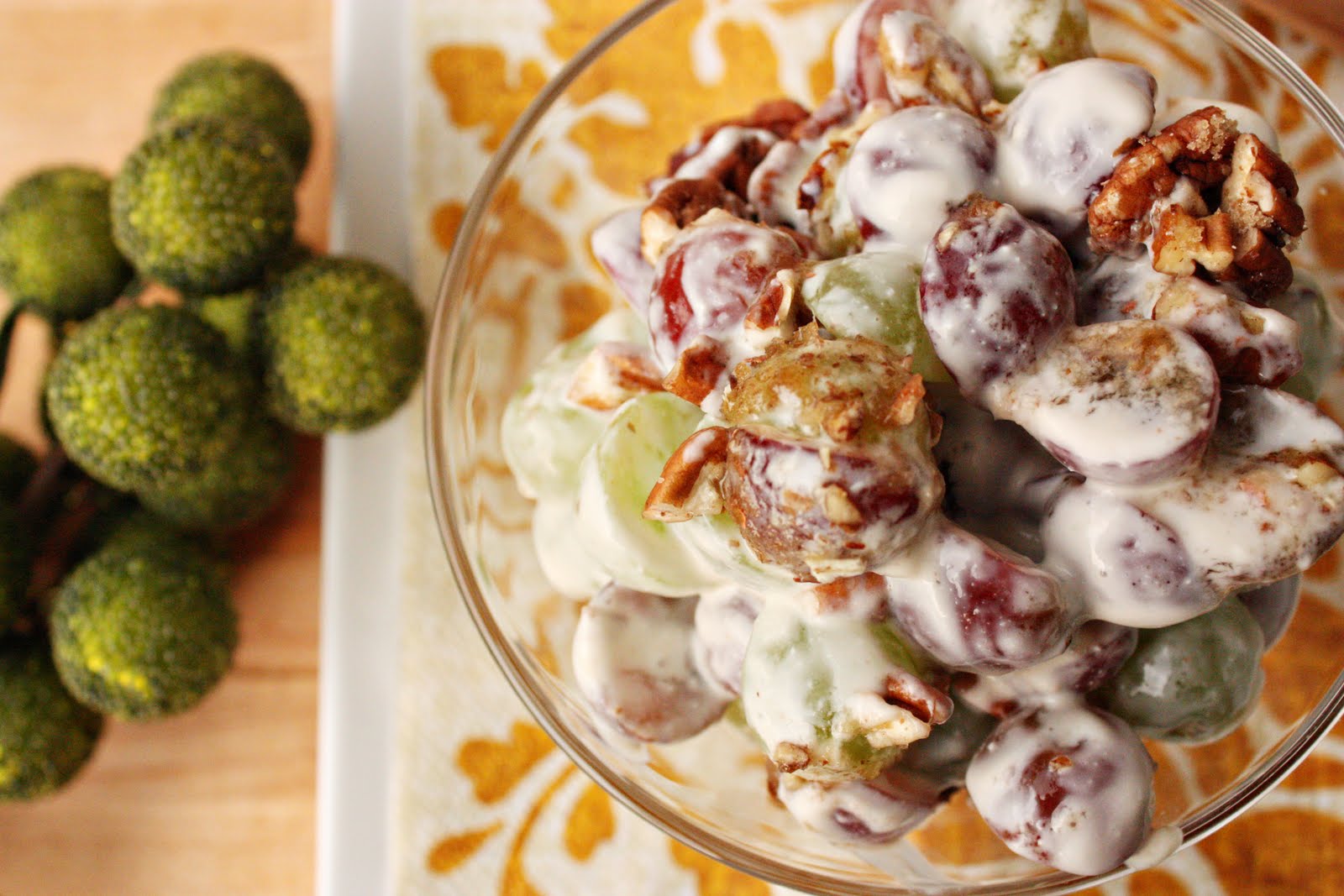 Delightful Bitefuls Creamy Grape Dessert