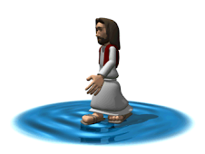 Jesus andando nas águas