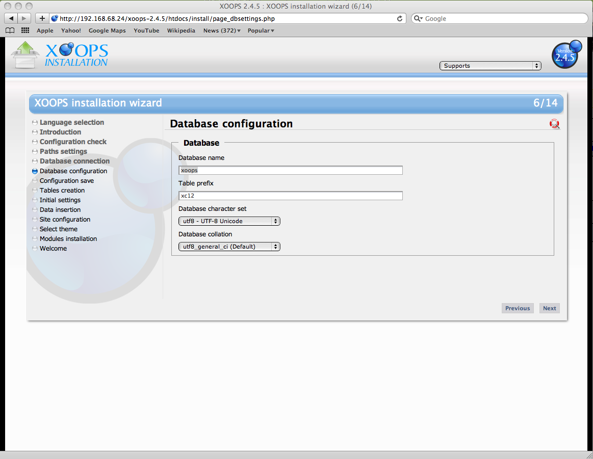 Xoops Installation on Cent OS/Fedora /RedHat with LAMP Yeswedeal