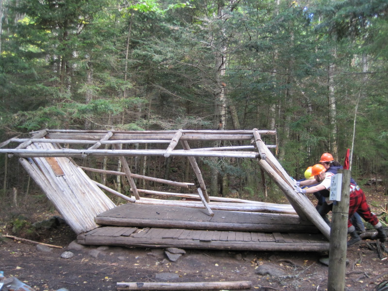 AMC Trails Blog The New Eliza Brook Shelter (with slideshow)