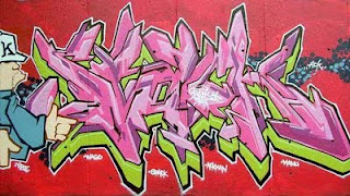 Pink Graffiti Style Alphabets