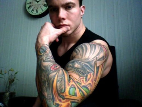 quarter sleeve tattoo ideas for men. Very basically a sleeve tattoo