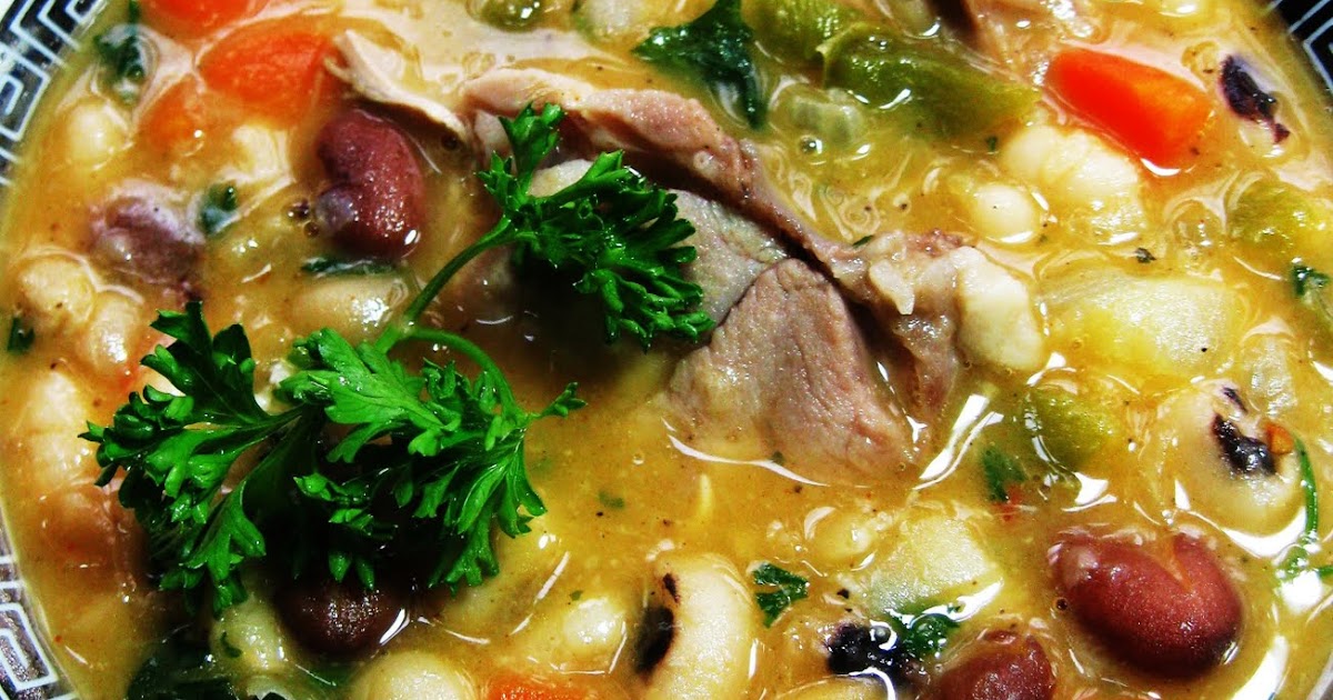 NINA'S RECIPES..... BEAN SOUP WITH SMOKED PORK HOCKS