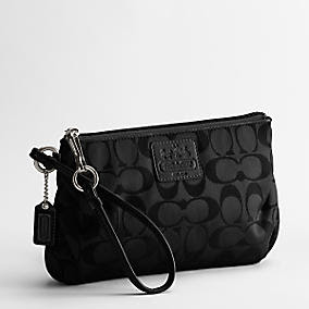 black coach wristlets