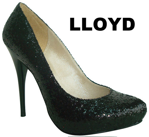 Black Sparkle Pumps