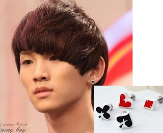 اكسسوارات بعض فناني k-pop SHINee+Key+Pokercard+Style+Earring%2528single%2529+%2523019