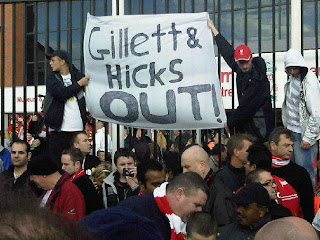 Fans Demonstrating Against Liverpool Owners