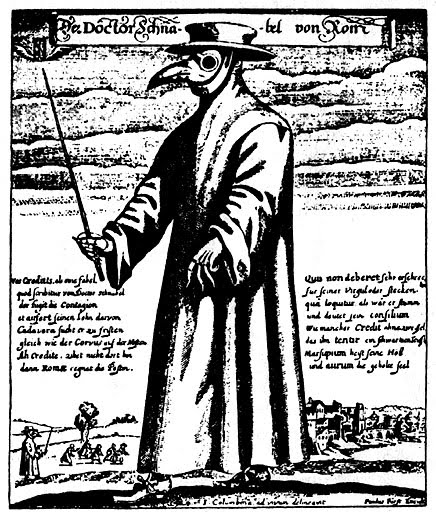 bubonic plague doctor. from the Bubonic plague or