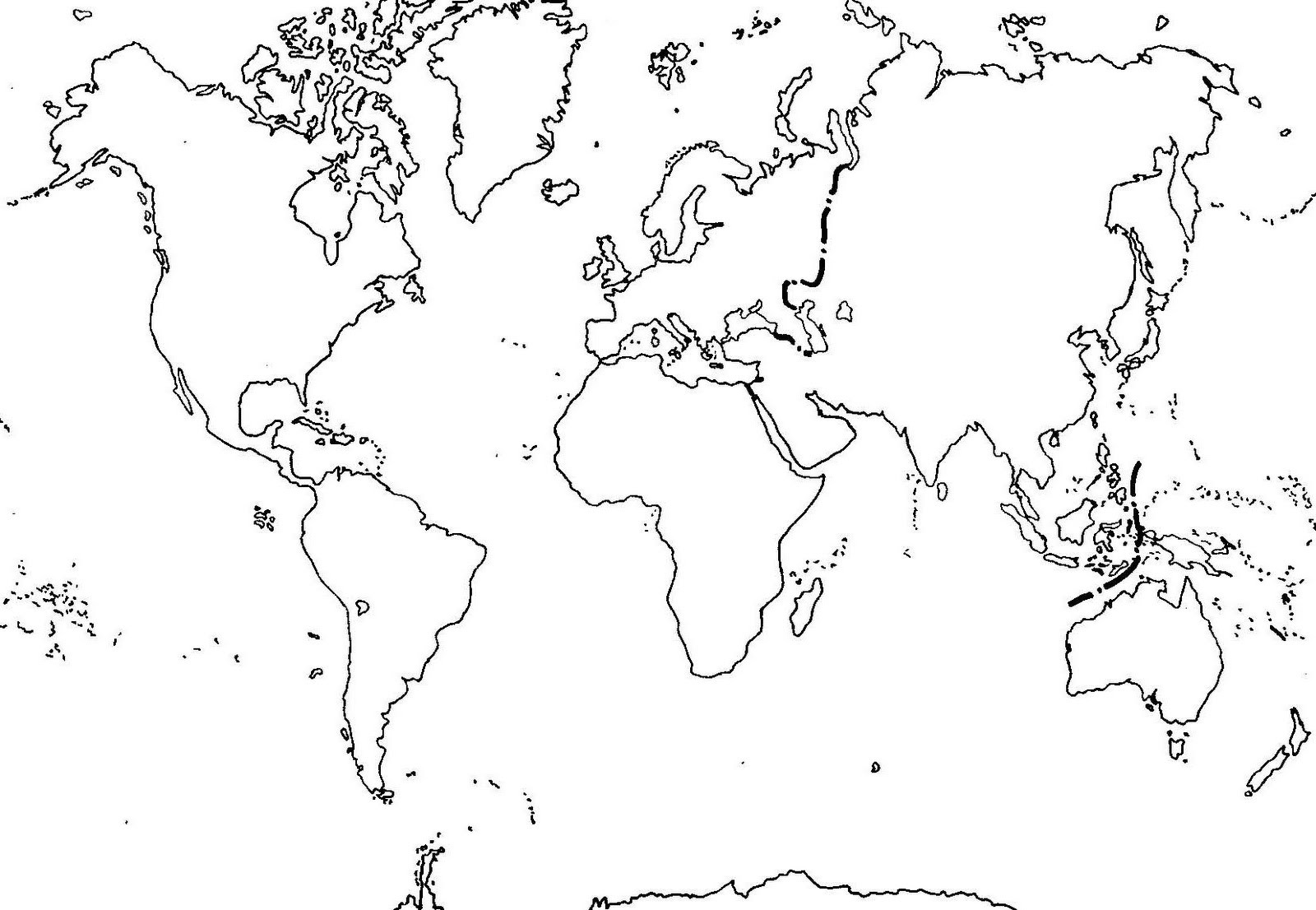 Mapa Mundi Blanco Y Negro Pictures to Pin on Pinterest - PinsDaddy
