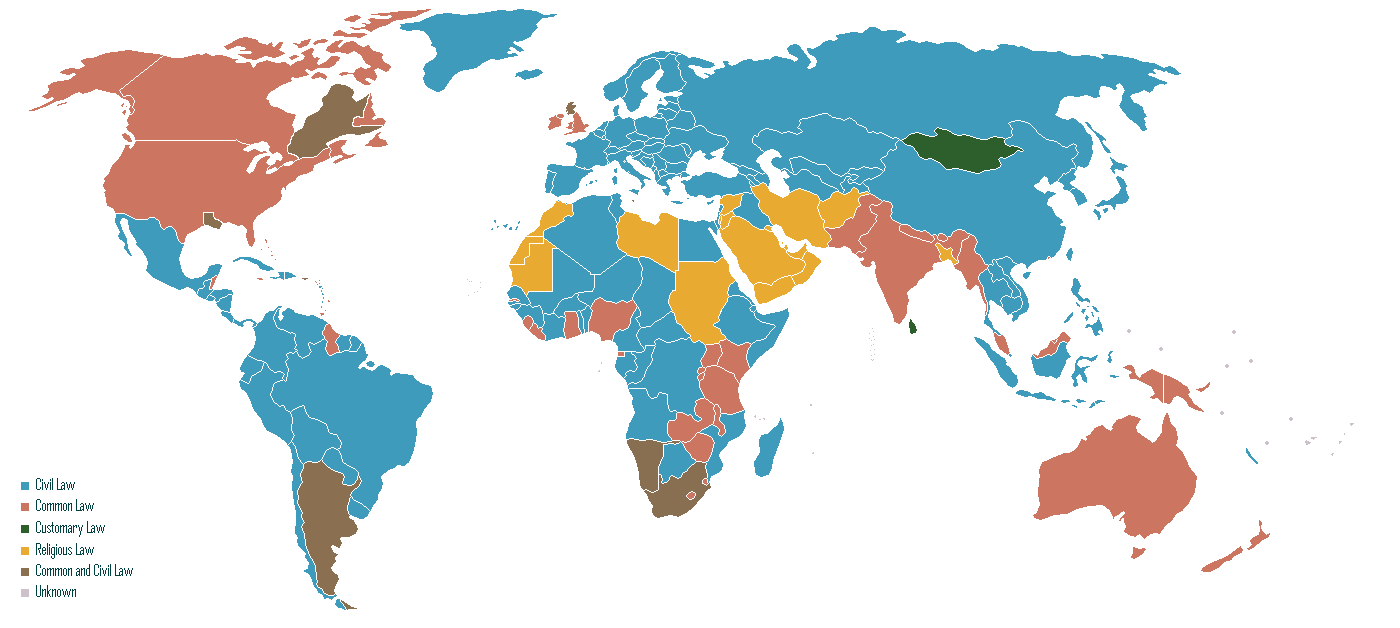 this is a map of world legal systems civil common customary and religious law i find this map very interesting this is a map of world legal systems civil common customary and religious law i find this map very interesting