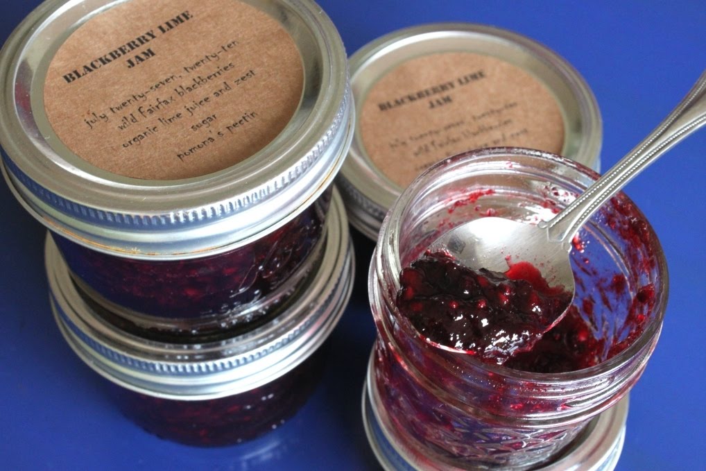 Blackberry Lime Jam with Pomona's Pectin Hitchhiking to Heaven
