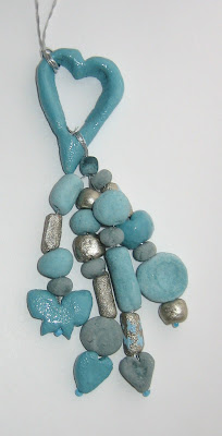 charm and bead turquoise necklace