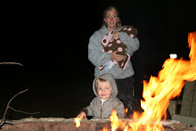 Spence at the big bon fire. He loved it!