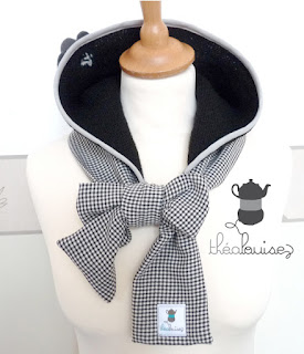 Capuche grise anthracite de ThéaLouise Capuche grise anthracite ThéaLouise dawanda