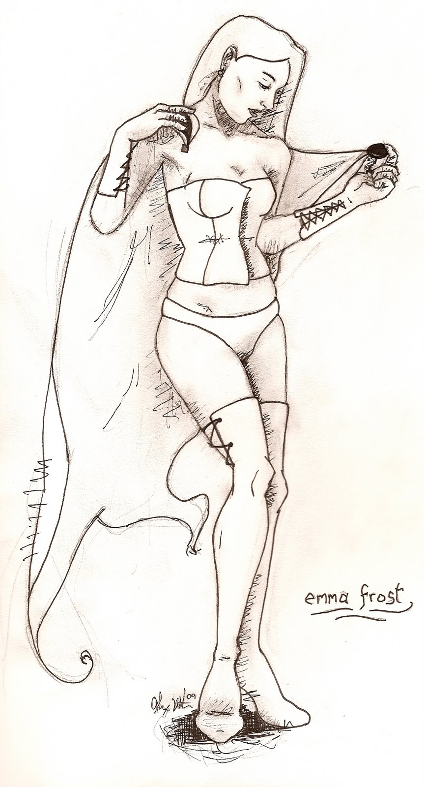 Emma Frost shown here as the
