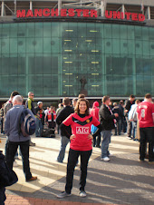 Outside Old Trafford Stadium in Manchester