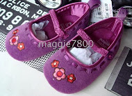 Adam -Purple EMBROIDRY FLOWER 0-3m, 3-6m, 6-9m, 9-12m,12-18M (5PAIR X RM 20= RM 100)