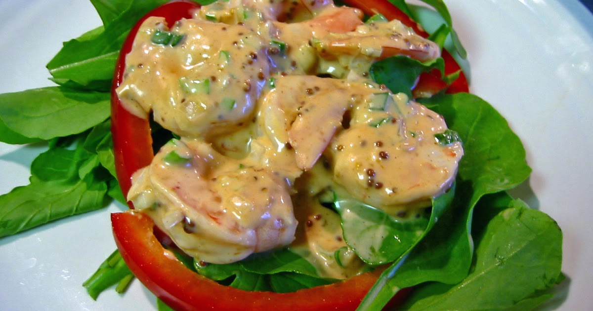 The Savory Notebook Creole Shrimp Rémoulade over Baby Arugula