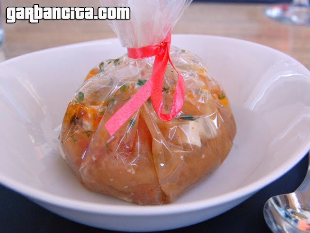 Bolsa sorpresa!: Sopa de ajo instantánea con queso del Roncal y contrapuntos