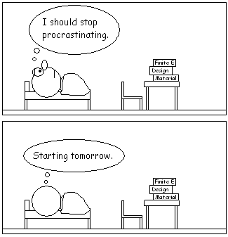 Procrastination Man!