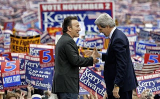 Bruce Springsteen and John Kerry, October 28, 2004