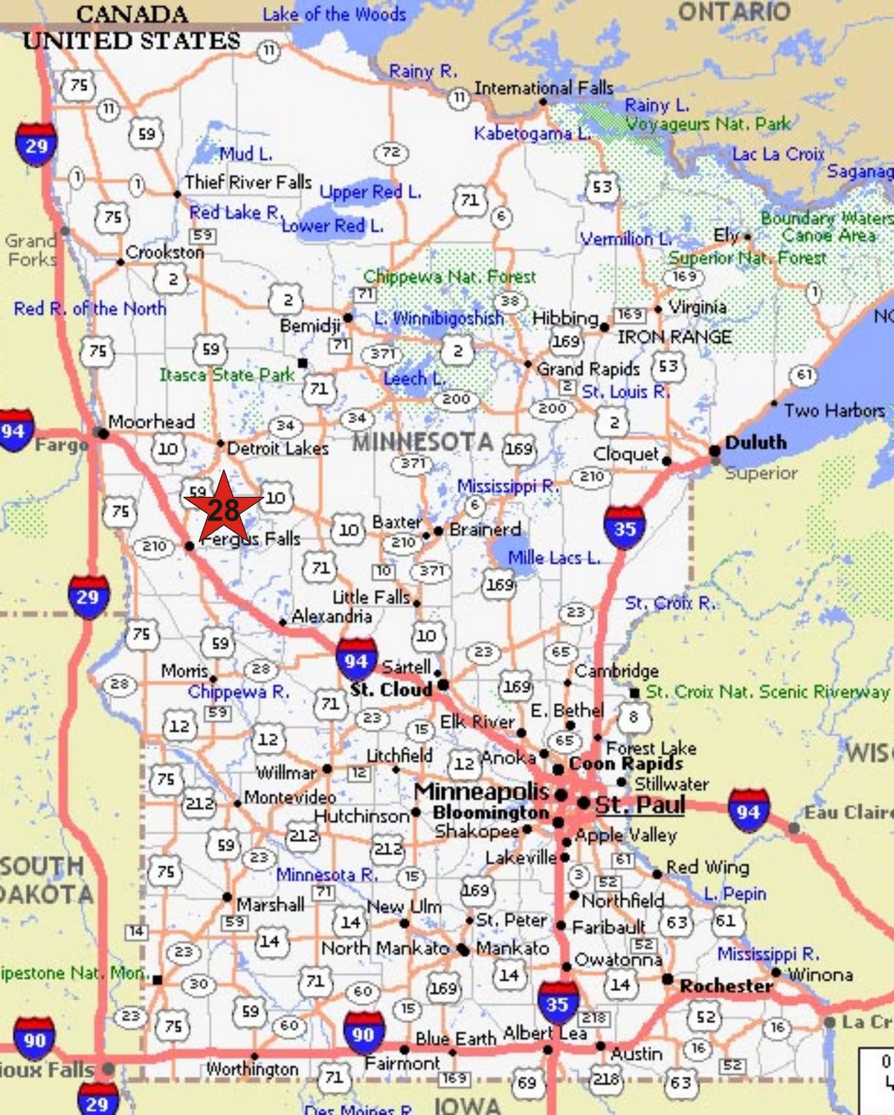 Hannah loves to travel! Fargo, North Dakota to Spirit Lake Resort near