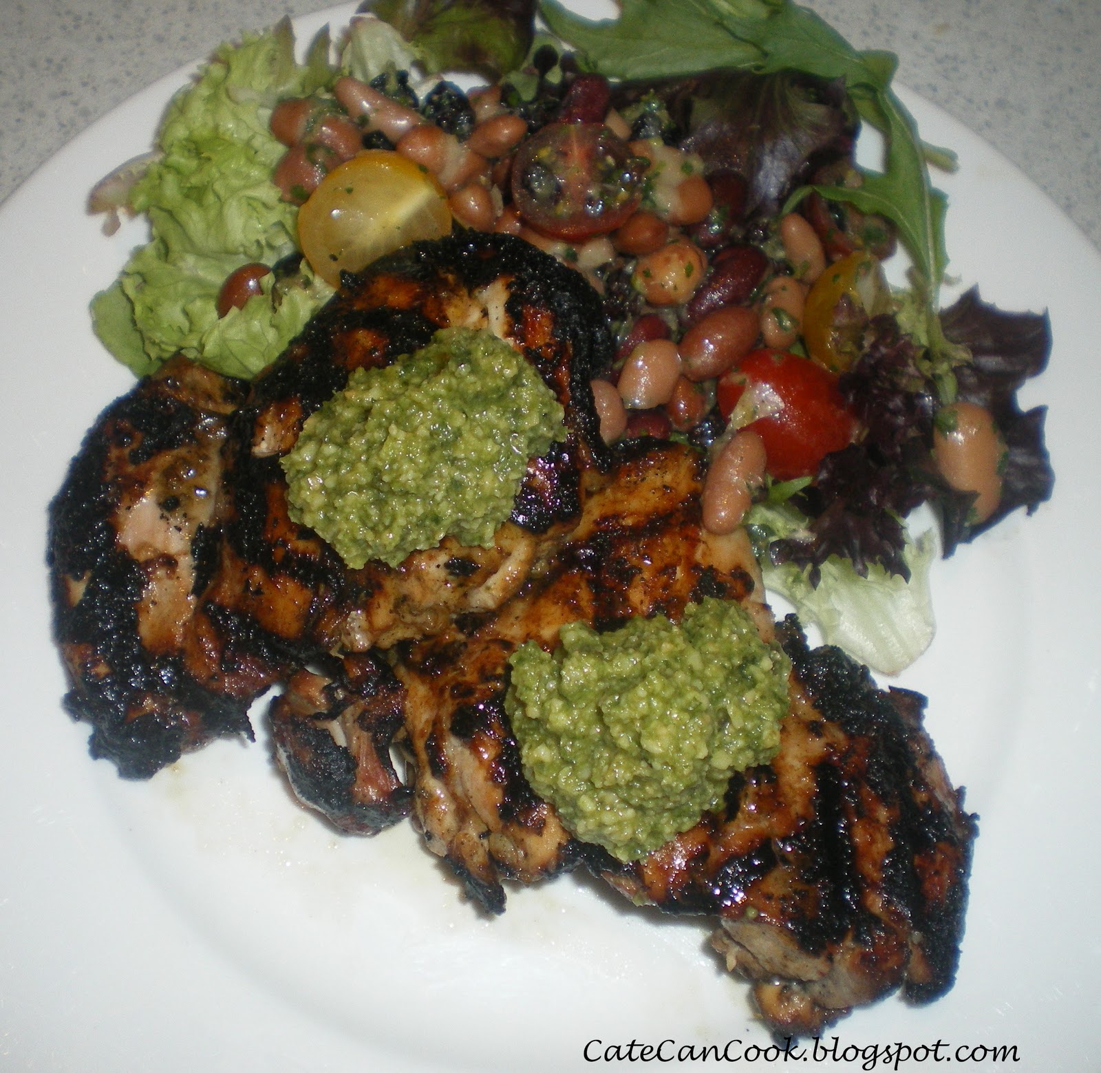 Cate Can Cook, So Can You!! Zesty Lime Chicken with Bean Salad
