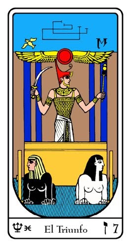EL TAROT DE ANASTRELA: Tarot Egipcio. Arcano VII El Triunfo