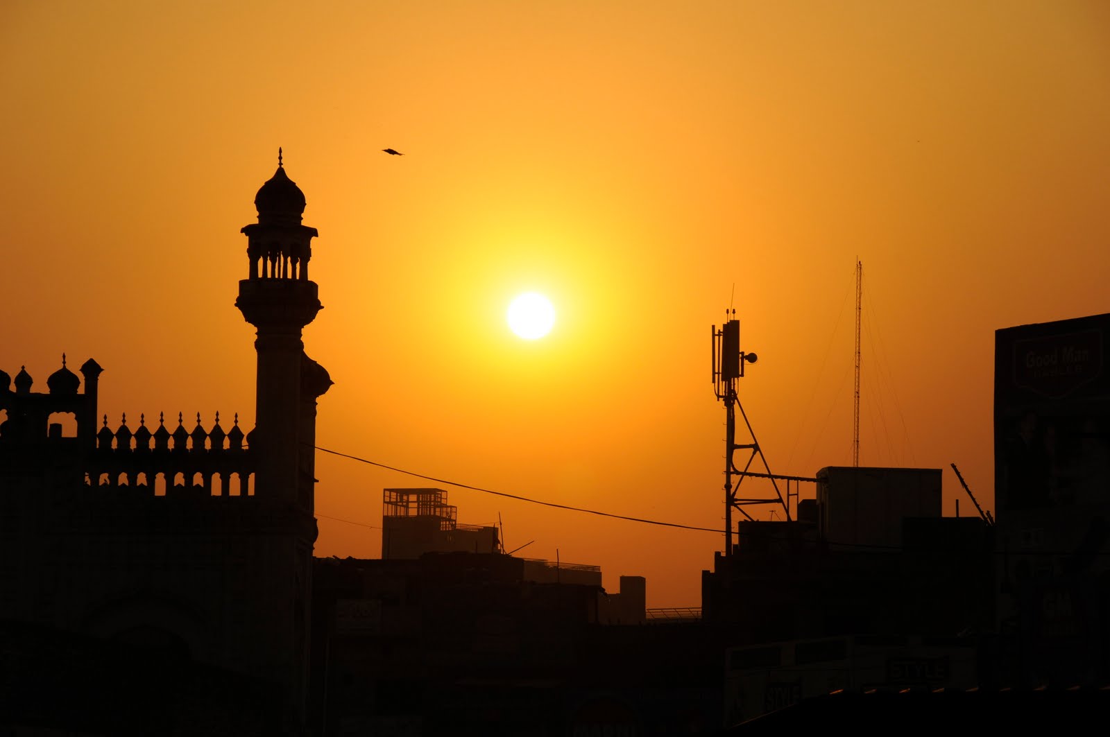 Some may never live but the crazy never die.... Sunset in Lahore