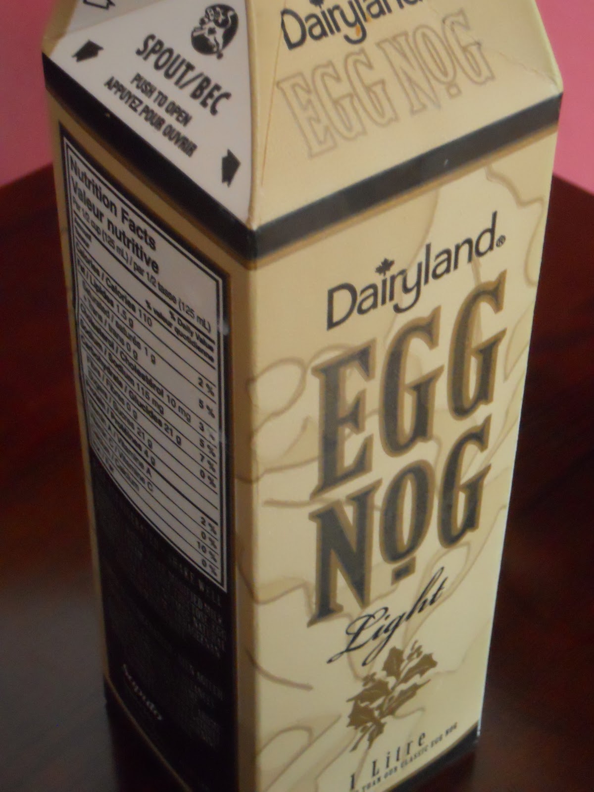 Eggnog Carton