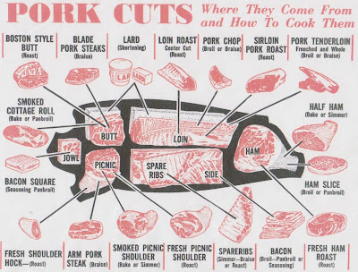 pork meat diagram