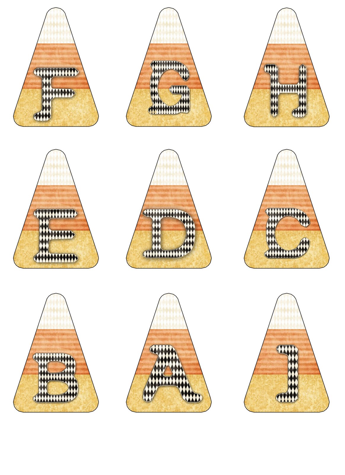 lil Mop Top More Candy Corn Letters