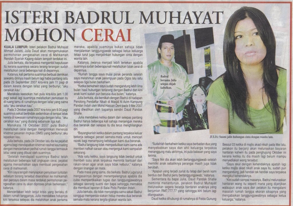 Keratan Akhbar Dadah