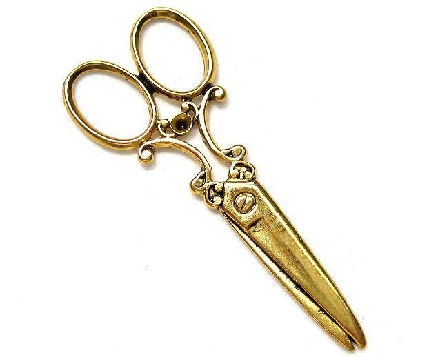 the cast and the curious antique scissors!